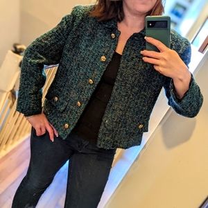 Vintage boxy Castleberry tweed blazer size 14